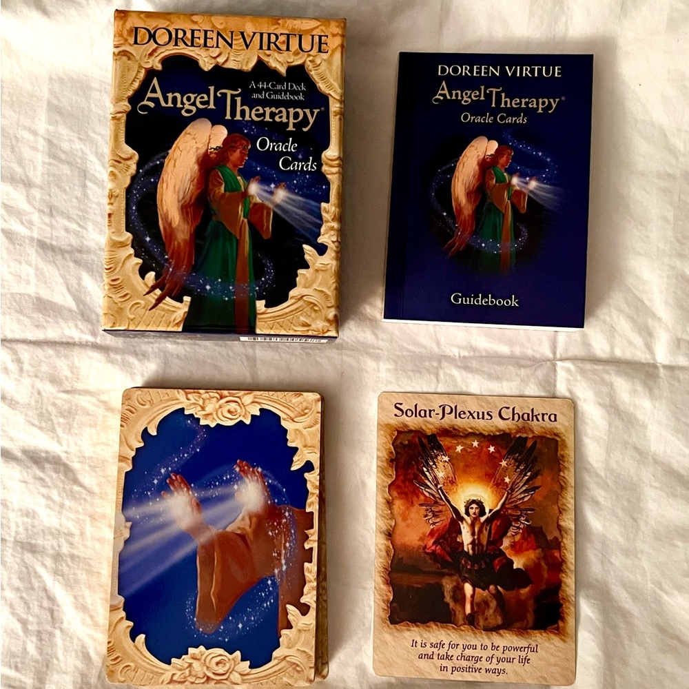Angel Therapy Oracle Cards by Doreen Virtue  44 Cards + Guide Book EUC